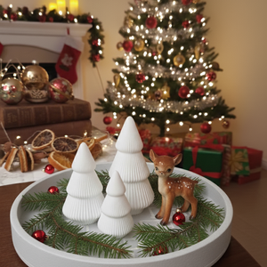 Modern fenyőfa dísz szett , Karácsony, Karácsonyi lakásdekoráció, Karácsonyi lakásdíszek, Mindenmás, MESKA