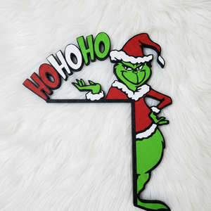 Grinch Grincs sarokdísz , Karácsony, Karácsonyi lakásdekoráció, Karácsonyi ajtódíszek, Mindenmás, MESKA