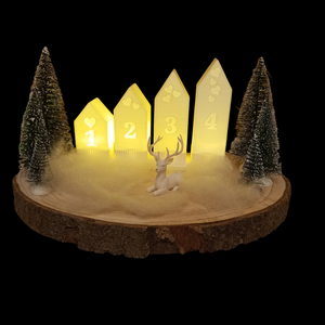 Adventi tűzbiztos asztali dekoráció  - Meska.hu