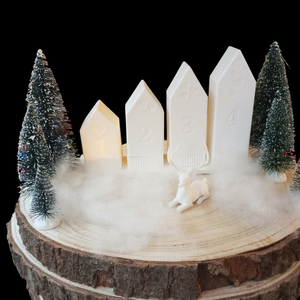 Adventi tűzbiztos asztali dekoráció  - karácsony - adventi díszek - adventi asztaldísz - Meska.hu