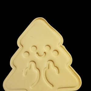 Vicces karácsonyfa sütikiszúró és pecsét szett  - otthon & életmód - konyhafelszerelés, tálalás - sütés, főzés - sütikiszúró - Meska.hu