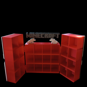 Minecraft Kinder Joy figura tartó szekrény  - baba - mama - babaszobabútor - játéktároló - Meska.hu