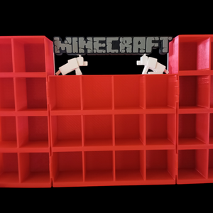 Minecraft Kinder Joy figura tartó szekrény  - baba - mama - babaszobabútor - játéktároló - Meska.hu