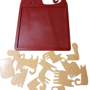 Cicás logikai kirakós puzzle  - játék & sport - készségfejlesztő és logikai játék - szín és formaválogató játékok - Meska.hu