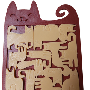 Cicás logikai kirakós puzzle  - játék & sport - készségfejlesztő és logikai játék - szín és formaválogató játékok - Meska.hu