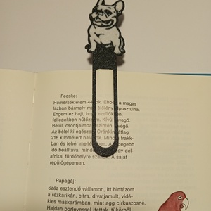 Francia bulldog könyvjelző  - könyv & zene - könyvjelző - Meska.hu