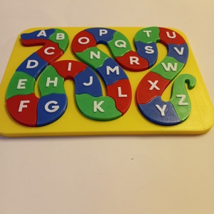 Betű kigyó puzzle kirakó  - játék & sport - puzzle - forma puzzle - Meska.hu