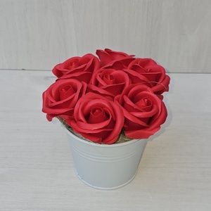 Szapparonózsa vödörben, Otthon & Életmód, Virágdekoráció, Virágdíszek, Asztali virágdísz, Virágkötés, MESKA