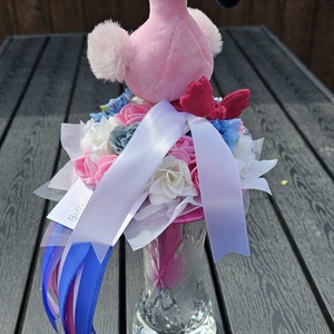 Flamingo ballagási csokor - Meska.hu