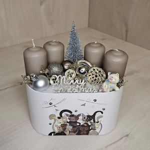 Adventi box - karácsony - karácsonyi lakásdekoráció - karácsonyi ajtódíszek - Meska.hu