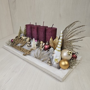 Adventi fatálcás dekor - karácsony - karácsonyi lakásdekoráció - karácsonyi ajtódíszek - Meska.hu