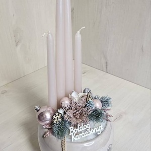 Adventi VZS kaspós dekor - karácsony - karácsonyi lakásdekoráció - karácsonyi ajtódíszek - Meska.hu