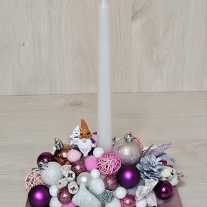 Gyerytás adventi dekor, Karácsony, Karácsonyi lakásdekoráció, Karácsonyi ajtódíszek, Virágkötés, MESKA