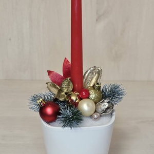 Gyerytás adventi dekor, Karácsony, Karácsonyi lakásdekoráció, Karácsonyi ajtódíszek, Virágkötés, MESKA