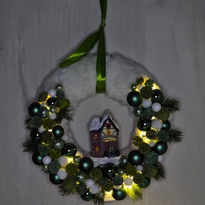 Ajtódísz - karácsony - karácsonyi lakásdekoráció - karácsonyi ajtódíszek - Meska.hu