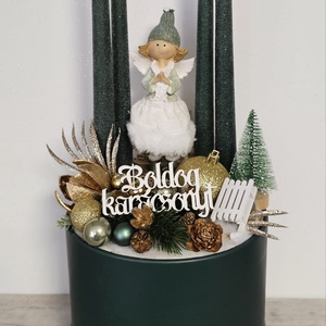 Adventi dekor, Karácsony, Karácsonyi lakásdekoráció, Karácsonyi ajtódíszek, Virágkötés, MESKA