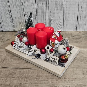 Adventi dekoráció, Karácsony, Karácsonyi lakásdekoráció, Karácsonyi ajtódíszek, Virágkötés, MESKA