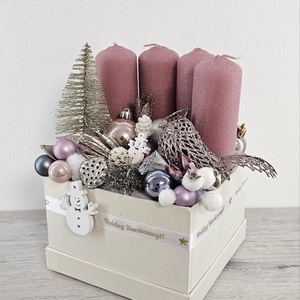 Adventi dekoráció, Karácsony, Karácsonyi lakásdekoráció, Karácsonyi ajtódíszek, Virágkötés, MESKA