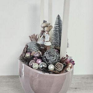 Adventi kaspós dekor - karácsony - karácsonyi lakásdekoráció - karácsonyi ajtódíszek - Meska.hu