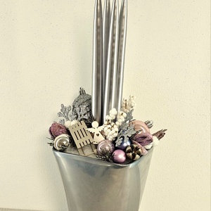 Adventi dekoráció, Karácsony, Karácsonyi lakásdekoráció, Karácsonyi ajtódíszek, Virágkötés, MESKA