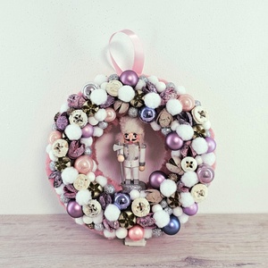 Ajtódísz, Karácsony, Karácsonyi lakásdekoráció, Karácsonyi ajtódíszek, Virágkötés, MESKA