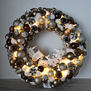 Ajtódísz - karácsony - karácsonyi lakásdekoráció - karácsonyi ajtódíszek - Meska.hu