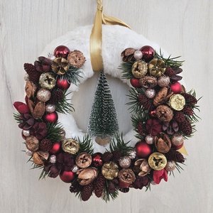 Ajtódísz - karácsony - karácsonyi lakásdekoráció - karácsonyi ajtódíszek - Meska.hu