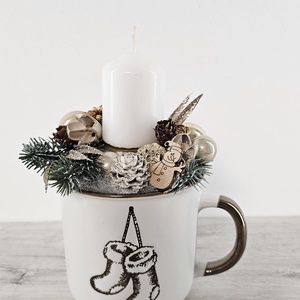 Adventi dekoráció, Karácsony, Karácsonyi lakásdekoráció, Karácsonyi ajtódíszek, Virágkötés, MESKA