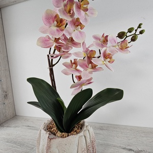 2 szálas orchidea - otthon & életmód - virágdekoráció - virágdíszek - virágdísz kaspóban - Meska.hu