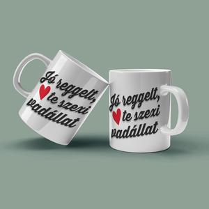 Jó reggelt te szexi vadállat kerámia bögre, Otthon & Életmód, Konyhafelszerelés, tálalás, Tálalás, Bögre & Csésze, Mindenmás, MESKA