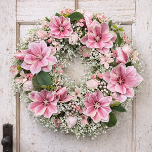 Magnóliás koszorú - otthon & életmód - dekoráció - ajtó- és ablak dekoráció - ajtódísz & kopogtató - Meska.hu