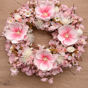 Magnólia koszorú - otthon & életmód - dekoráció - ajtó- és ablak dekoráció - ajtódísz & kopogtató - Meska.hu