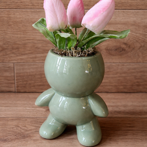 Tulipános kerámia figurák - Meska.hu