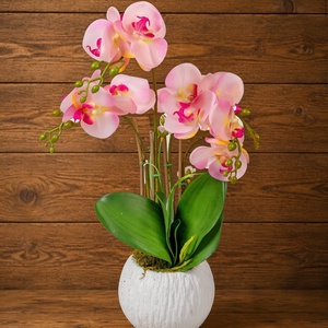 Élethű orchidea kaspóban - otthon & életmód - virágdekoráció - virágdíszek - asztali virágdísz - Meska.hu
