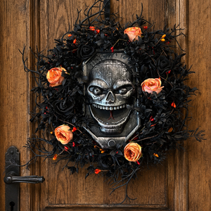 Halloween csengős koszorú - otthon & életmód - dekoráció - halloween - halloweeni ajtódíszek és ablakdíszek - Meska.hu