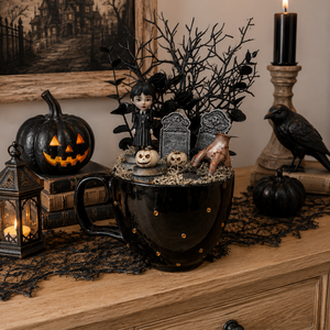 Wednesday és Izé halloween dekoráció - otthon & életmód - dekoráció - halloween - halloweeni dekoráció - Meska.hu