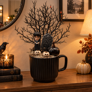 Wednesday bögrés dísz - otthon & életmód - dekoráció - halloween - halloweeni dekoráció - Meska.hu