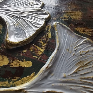 Ginkgo  - művészet - festmény - festmény vegyes technika - Meska.hu