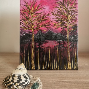 Hajnalhasadás , Művészet, Festmény, Akril, Festészet, MESKA