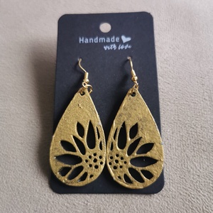 Napraforgó fülbevaló  - ékszer - fülbevaló - fülékszer - Meska.hu