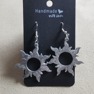 Nap fülbevaló  - ékszer - fülbevaló - lógós kerek fülbevaló - Meska.hu