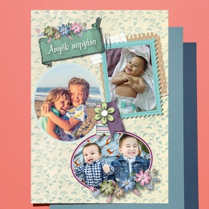 Scrapbook stílusú fotókönyv - az egész családnak - kézműves borítóval - otthon & lakás - papír írószer - album & fotóalbum - Meska.hu