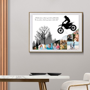 Motoros fotó montázs kép, Otthon & Életmód, Dekoráció, Kép & Falikép, Plakát, Fotó, grafika, rajz, illusztráció, MESKA