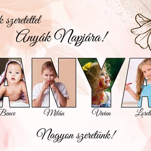 ANYA feliratú falikép Anyák napjára, Otthon & Életmód, Dekoráció, Kép & Falikép, Poszter, Fotó, grafika, rajz, illusztráció, MESKA