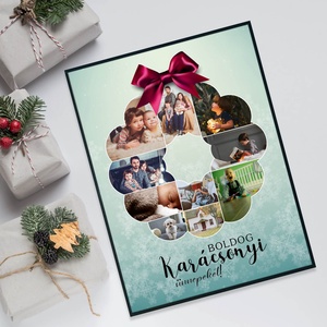 Karácsonyi montázs, falikép, Otthon & Életmód, Dekoráció, Kép & Falikép, Poszter, Fotó, grafika, rajz, illusztráció, MESKA