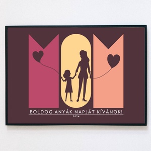 MOM falikép - Anyák napjára, Otthon & Életmód, Dekoráció, Kép & Falikép, Plakát, Fotó, grafika, rajz, illusztráció, MESKA