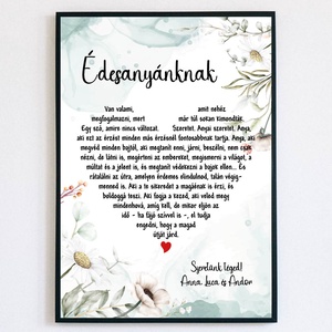 Édesanyánknak feliratú falikép, Anyák napja, születésnapra, névnapra, bármely alkalomra, Otthon & Életmód, Dekoráció, Kép & Falikép, Poszter, Fotó, grafika, rajz, illusztráció, MESKA