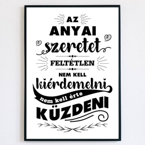 Anyai szeretet - falikép - Anyák napja, születésnap, névnap, bármely alkalom, Otthon & Lakás, Dekoráció, Kép & Falikép, Poszter, Fotó, grafika, rajz, illusztráció, MESKA