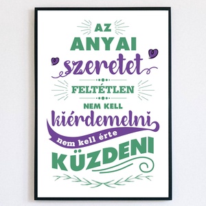 Anyai szeretet - falikép - Anyák napja, születésnap, névnap, bármely alkalom - Meska.hu