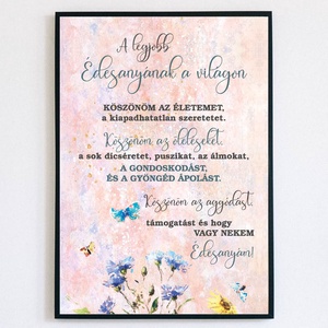 A legjobb Édesanyának - falikép - Anyák napja, születésnap, névnap, bármely alkalom, Otthon & Életmód, Dekoráció, Kép & Falikép, Poszter, Fotó, grafika, rajz, illusztráció, MESKA